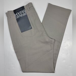 NEW Matte Grey Hyper Lightweight Golf Pants 36x33 Sand Gray Performance Stretch